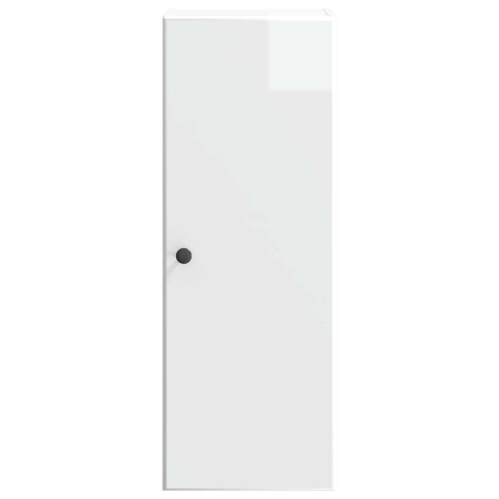 Wandschrank Hochglanz Weiß 33 x 34,5 x 90 cm Holzwerkstoff