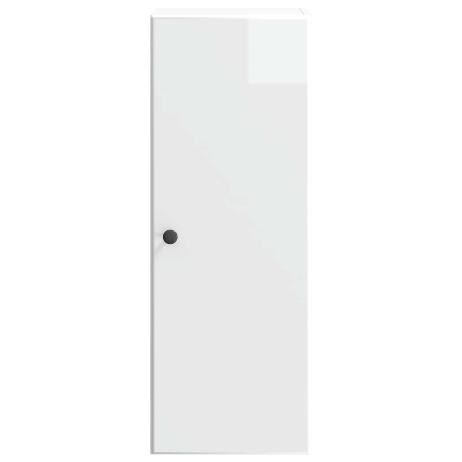 Wandschrank Hochglanz Weiß 33 x 34,5 x 90 cm Holzwerkstoff