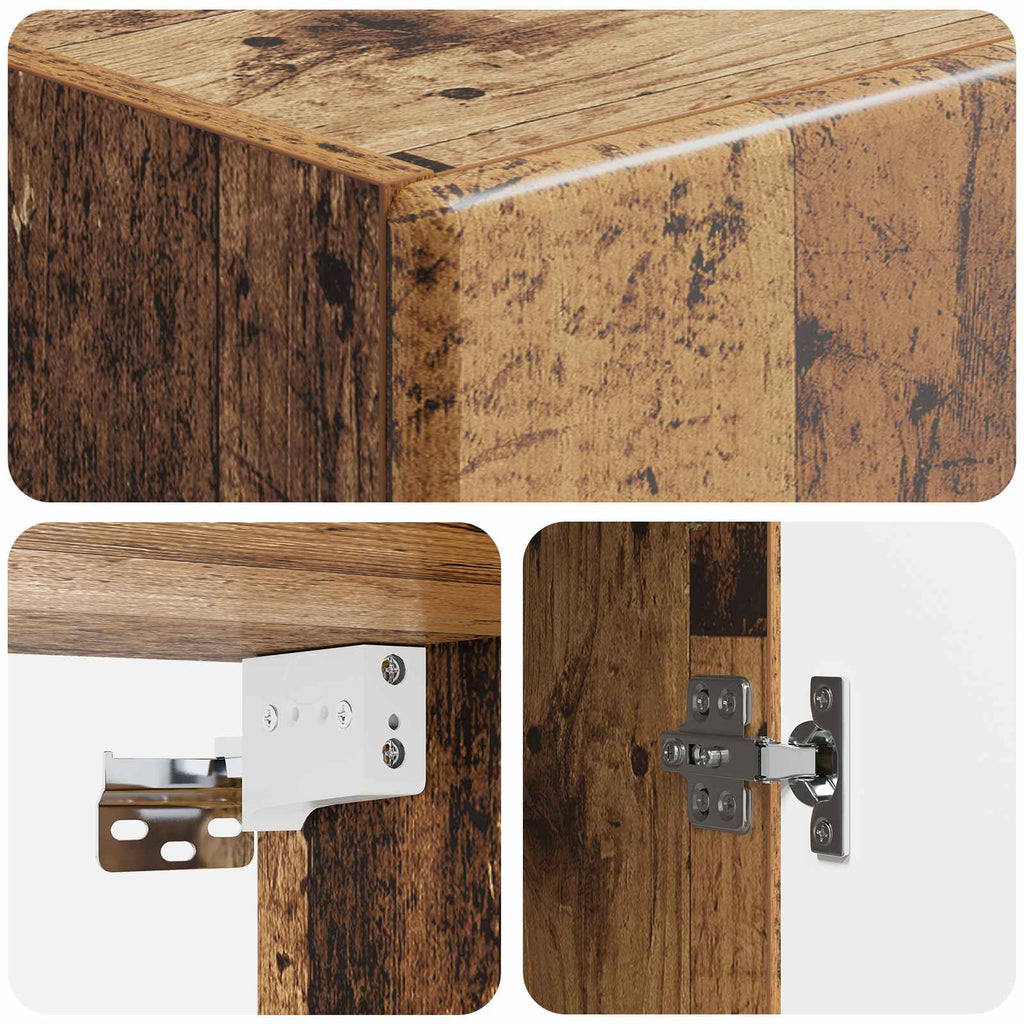 Wandschrank Altholz 33 x 34,5 x 90 cm Holzwerkstoff