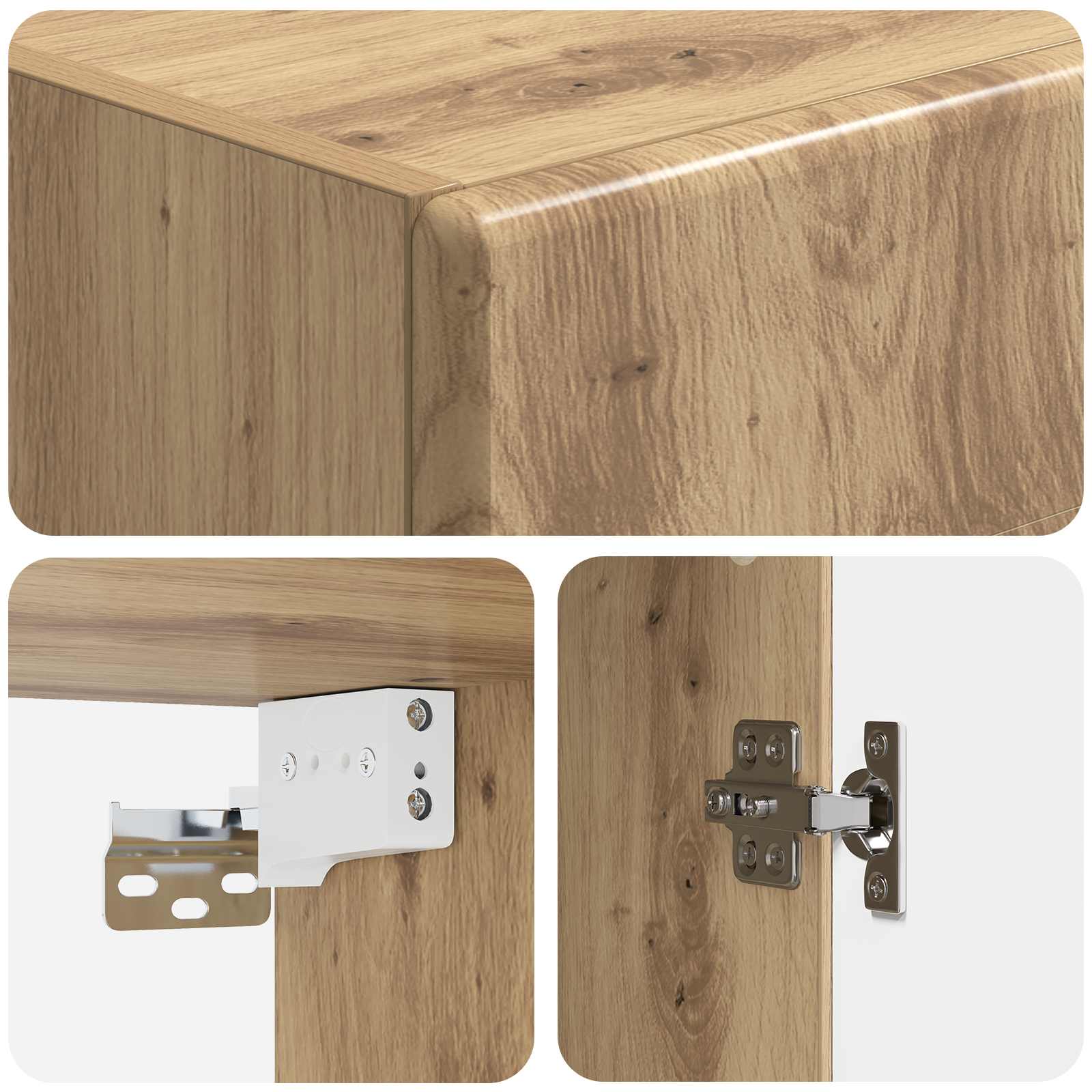 Wandschrank Artisan-Eiche 33 x 34,5 x 90 cm Holzwerkstoff