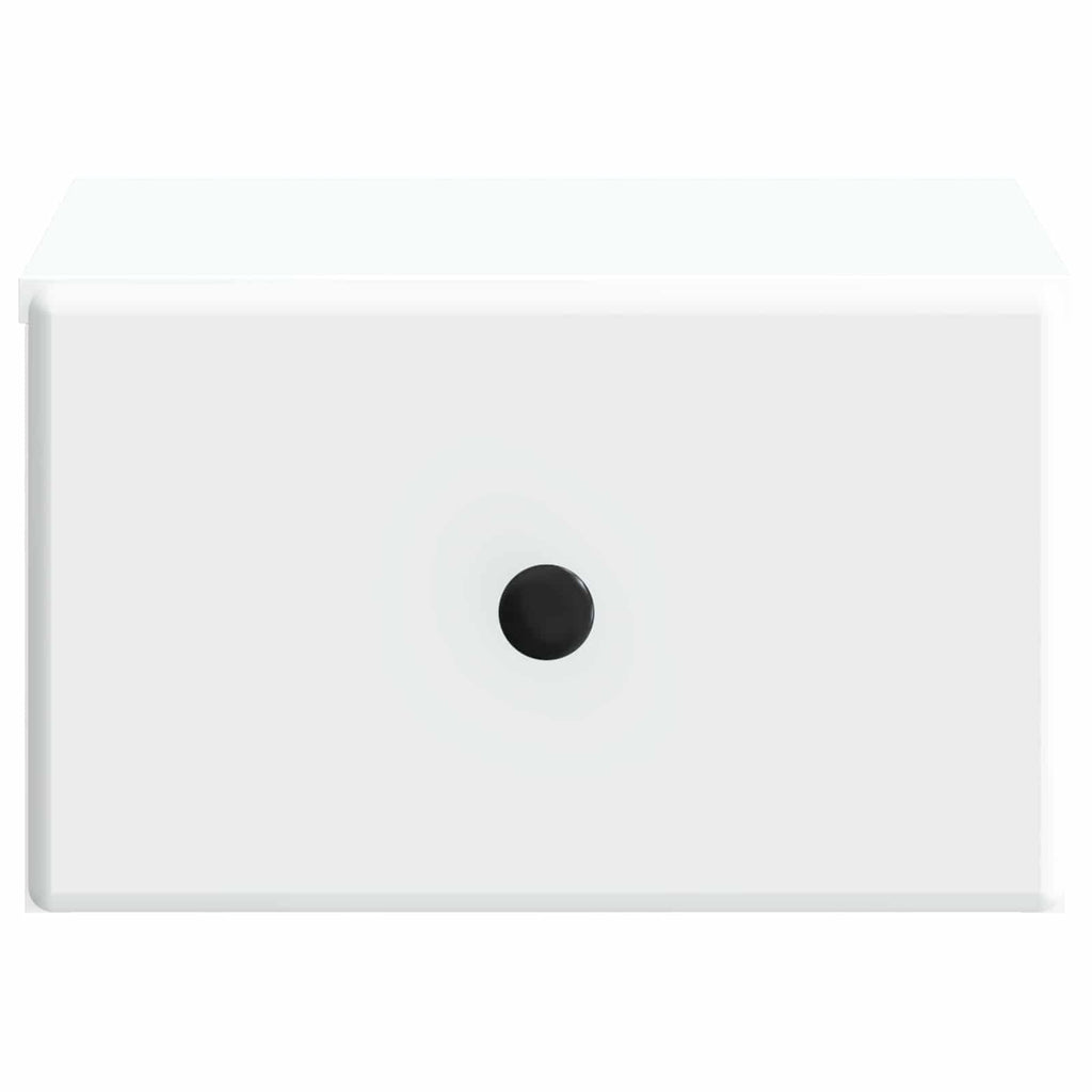 Wandmontierter Nachttisch 2 pcs Weiß 34,5 x 33 x 20 cm