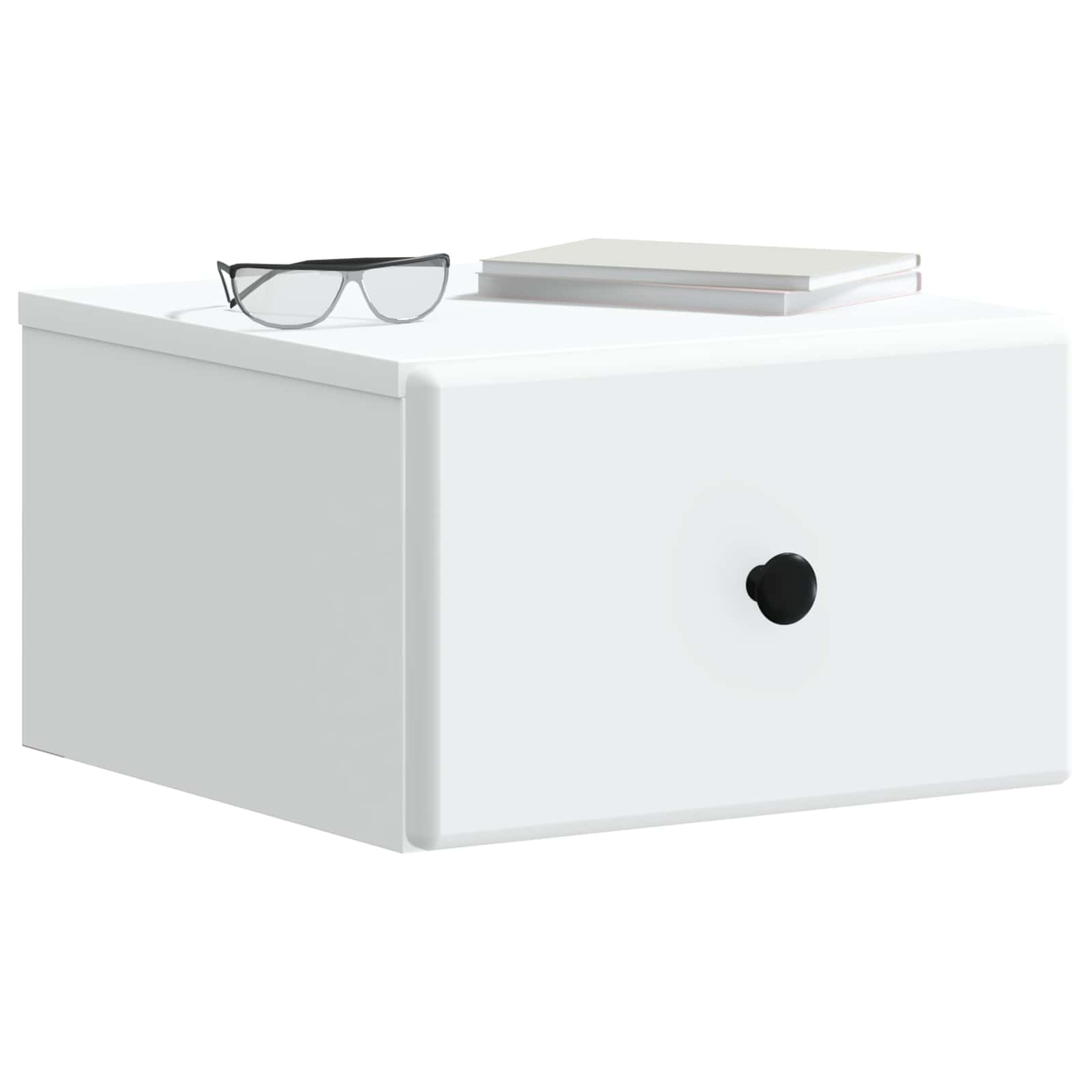 Wandmontierter Nachttisch 2 pcs Weiß 34,5 x 33 x 20 cm