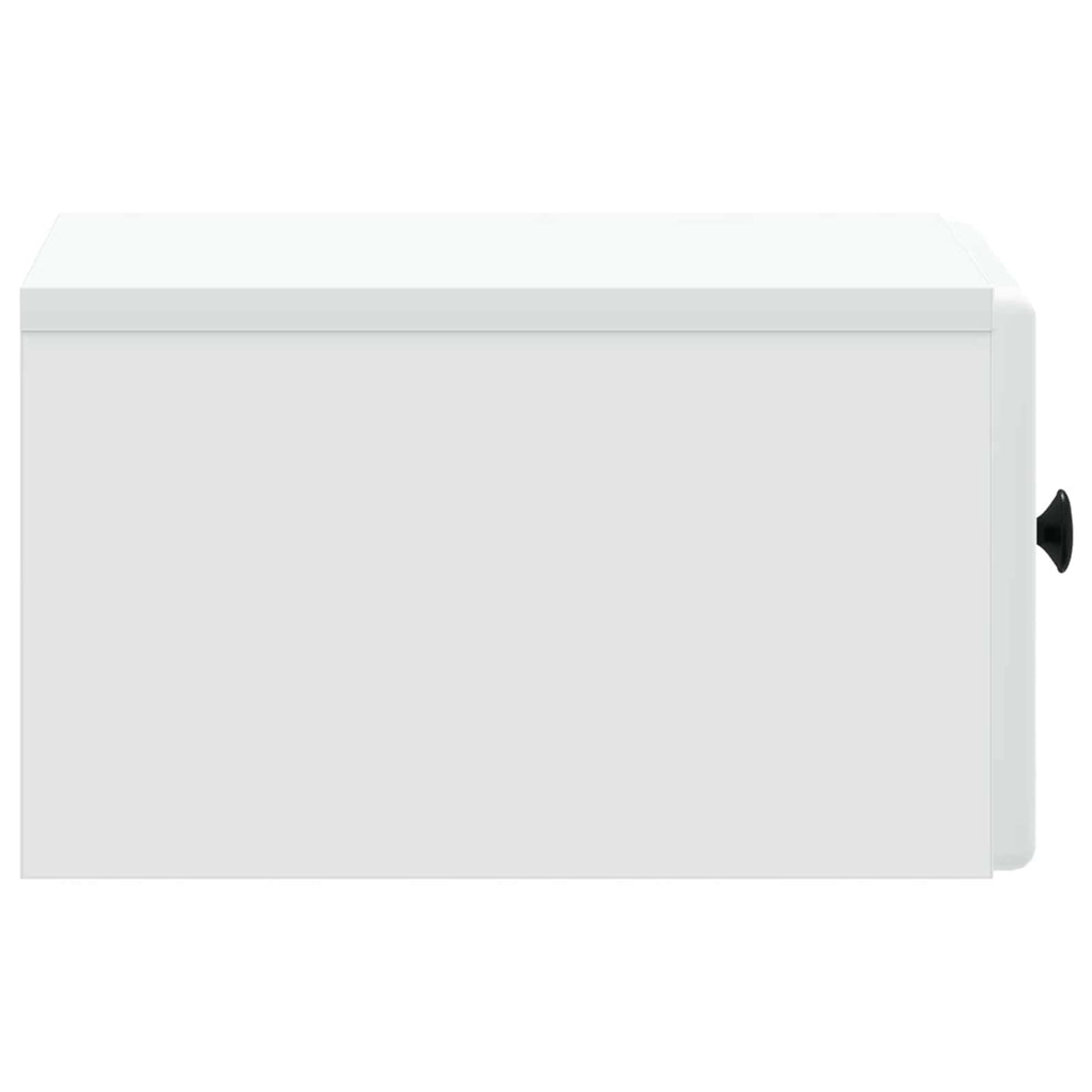 Wandmontierter Nachttisch 2 pcs Weiß 34,5 x 33 x 20 cm