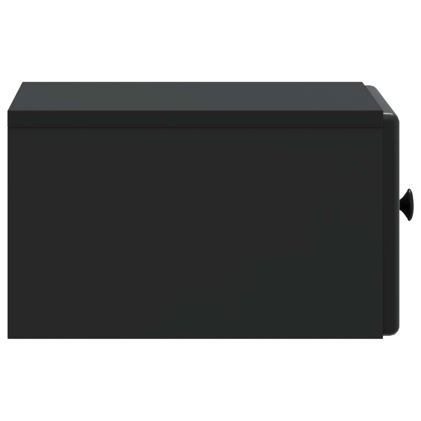 Wandmontierter Nachttisch Schwarz 34,5 x 33 x 20 cm