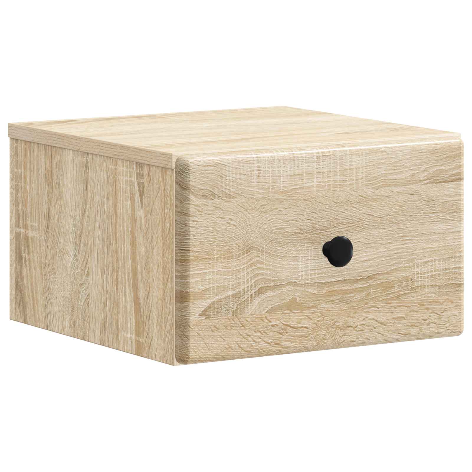 Wandmontierter Nachttisch 2 pcs Sonoma-Eiche 34,5 x 33 x 20 cm