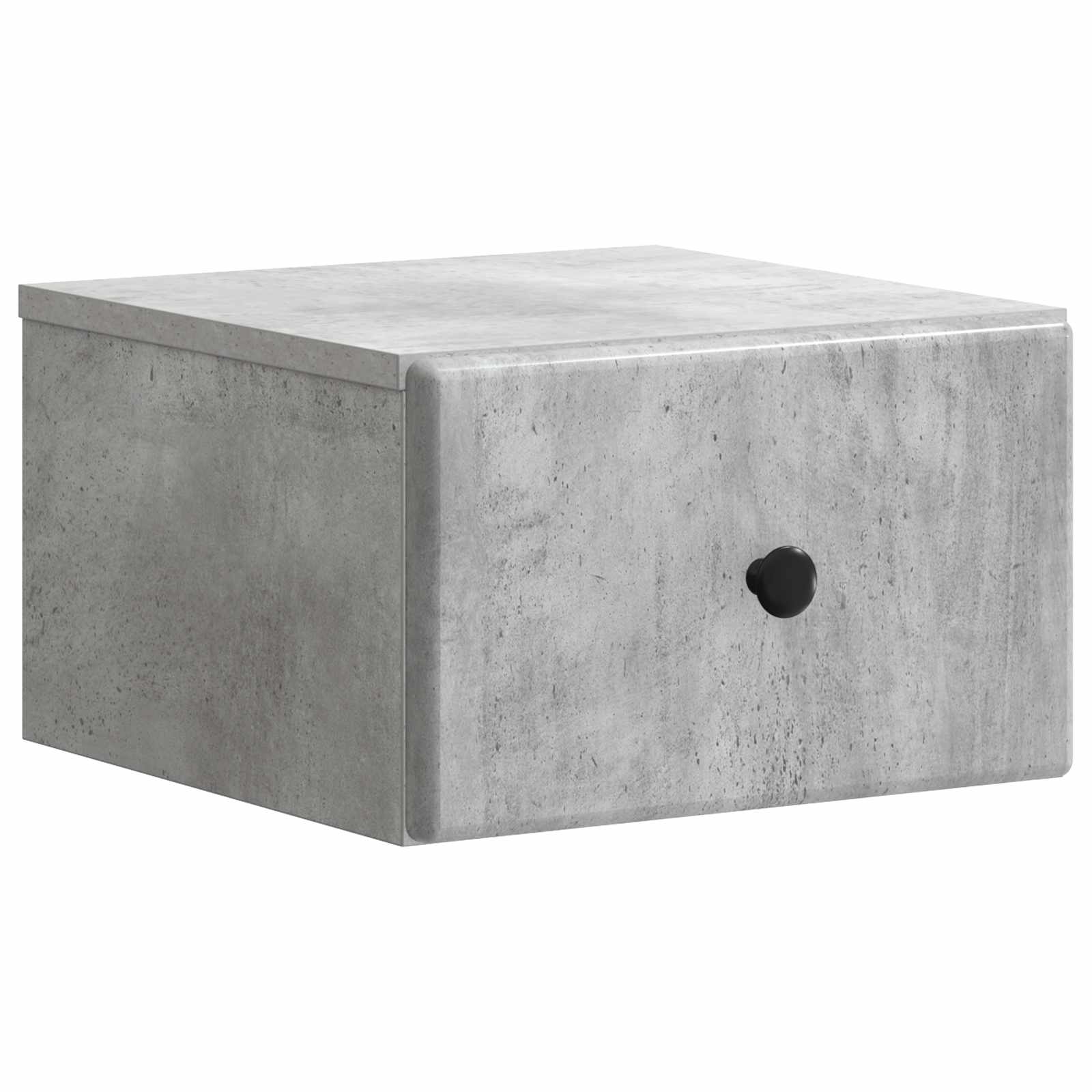 Wandmontierter Nachttisch Betongrau 34,5 x 33 x 20 cm