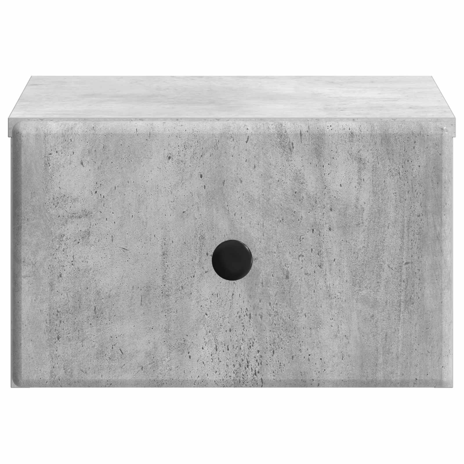 Wandmontierter Nachttisch 2 pcs Betongrau 34,5 x 33 x 20 cm