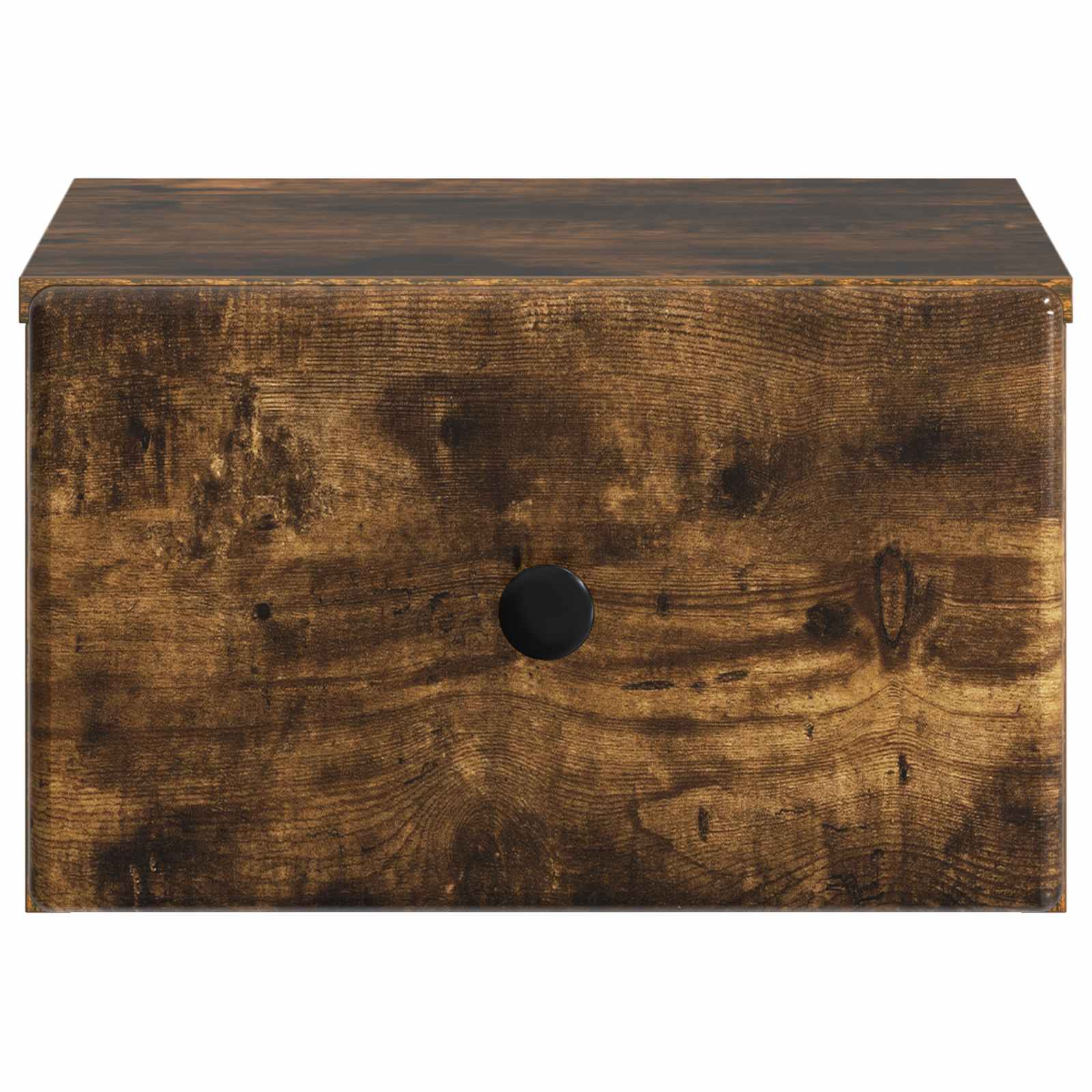 Wandmontierter Nachttisch 2 pcs Geräucherte Eiche Holzwerkstoff
