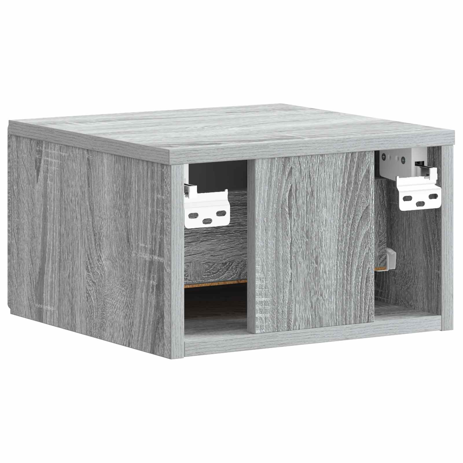 Wandmontierter Nachttisch Graues Sonoma 34,5 x 33 x 20 cm