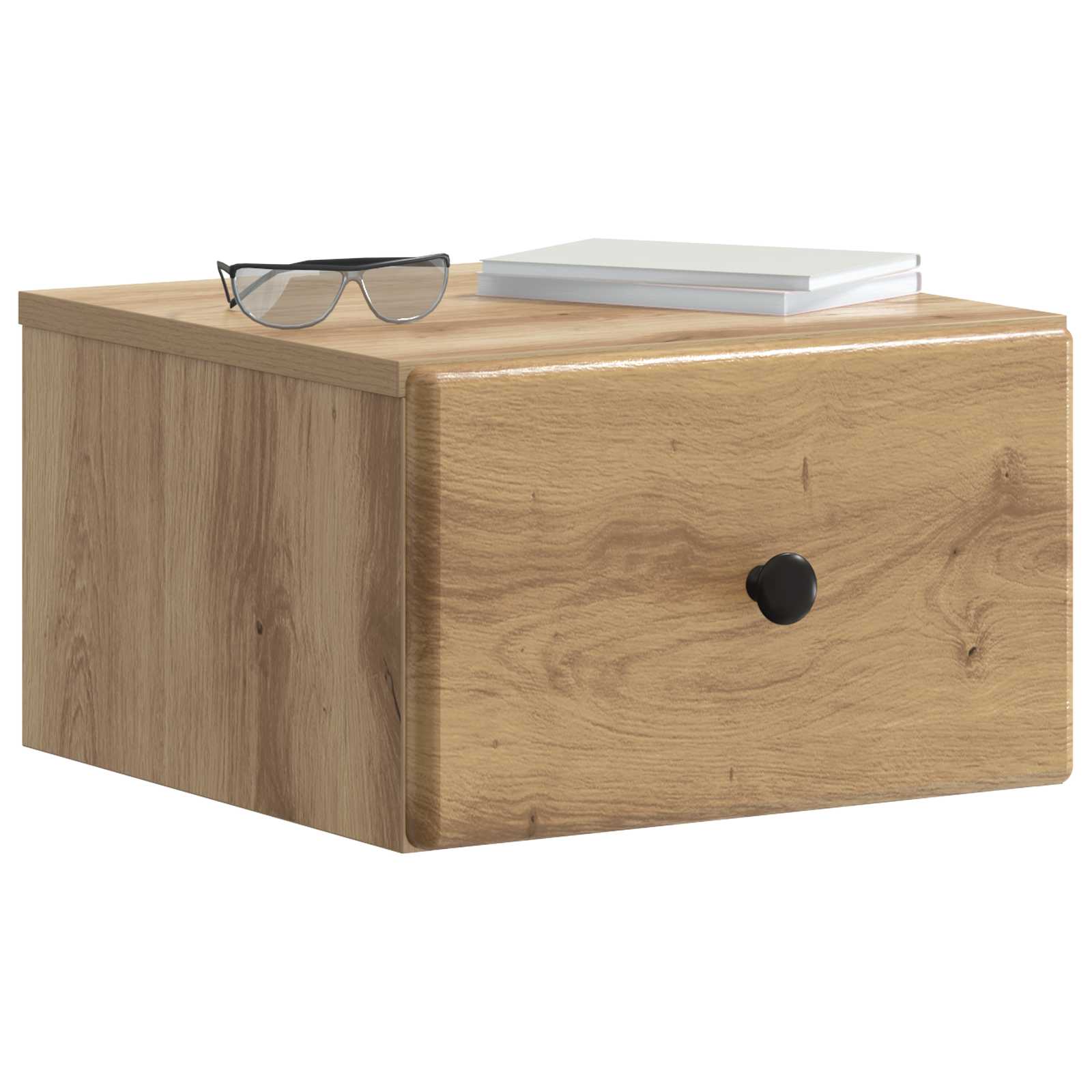 Wandmontierter Nachttisch Artisan-Eiche 34,5 x 33 x 20 cm