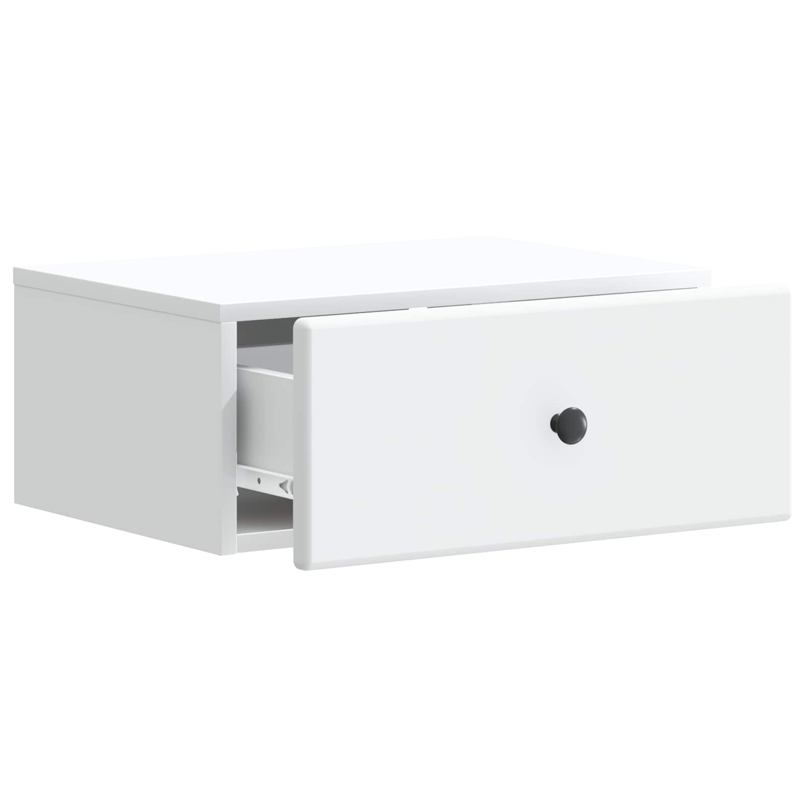Wandmontierter Nachttisch 2 pcs Weiß 49 x 34,5 x 20 cm