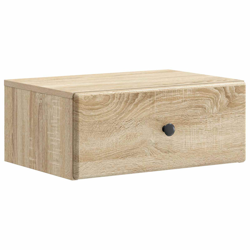 Wandmontierter Nachttisch 2 pcs Sonoma-Eiche 49 x 34,5 x 20 cm