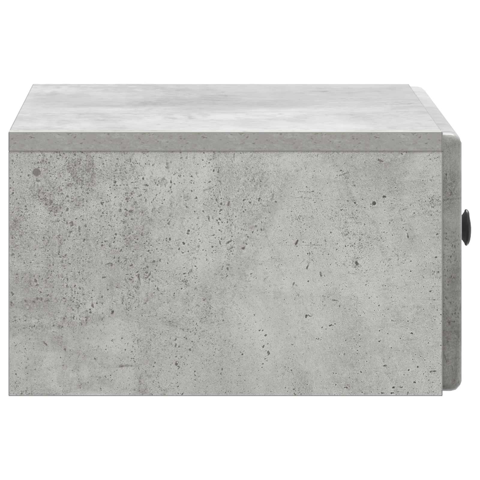 Wandmontierter Nachttisch 2 pcs Betongrau 49 x 34,5 x 20 cm