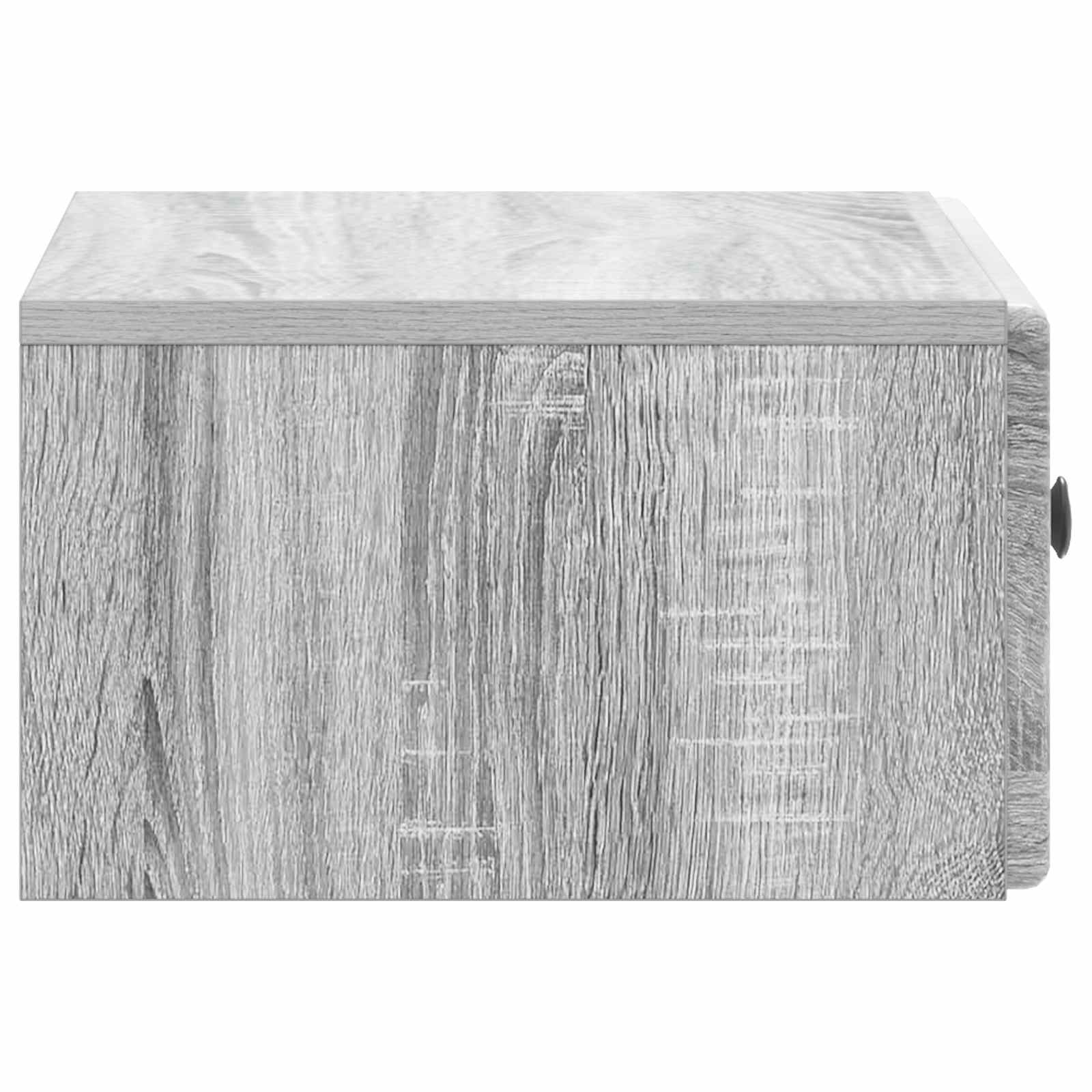 Wandmontierter Nachttisch Graues Sonoma 49 x 34,5 x 20 cm