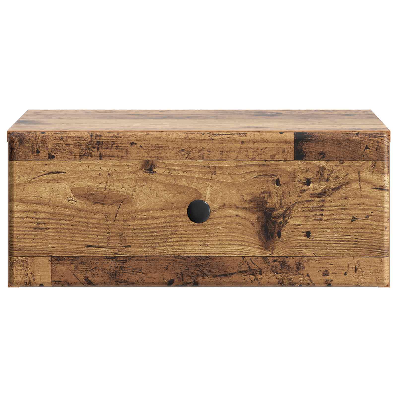 Wandmontierter Nachttisch 2 pcs Altholz 49 x 34,5 x 20 cm
