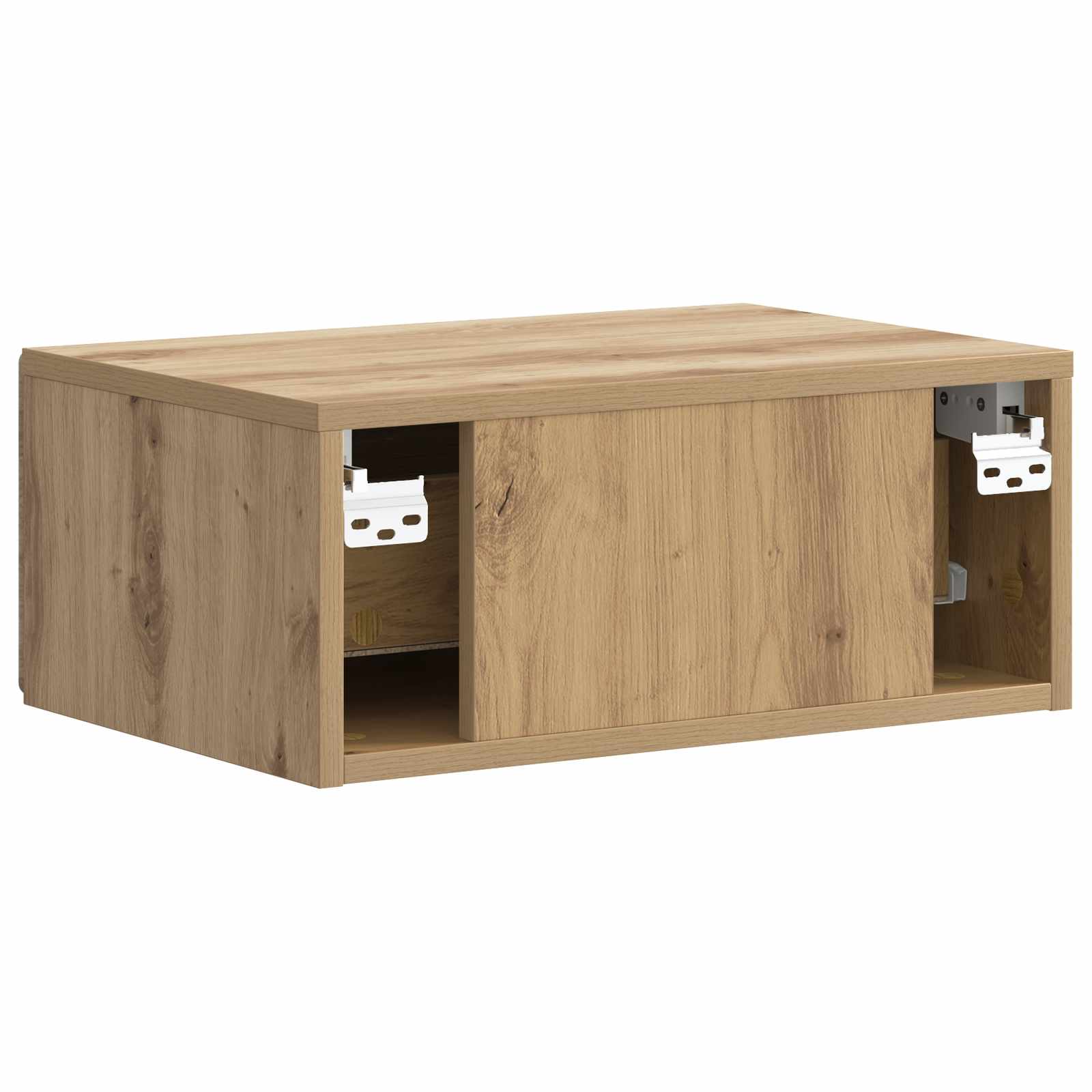 Wandmontierter Nachttisch 2 pcs Artisan-Eiche 49 x 34,5 x 20 cm