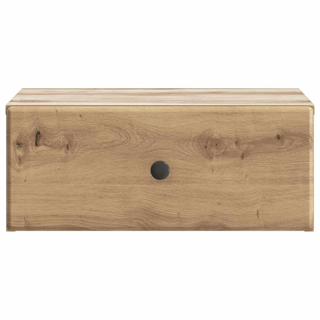 Wandmontierter Nachttisch 2 pcs Artisan-Eiche 49 x 34,5 x 20 cm