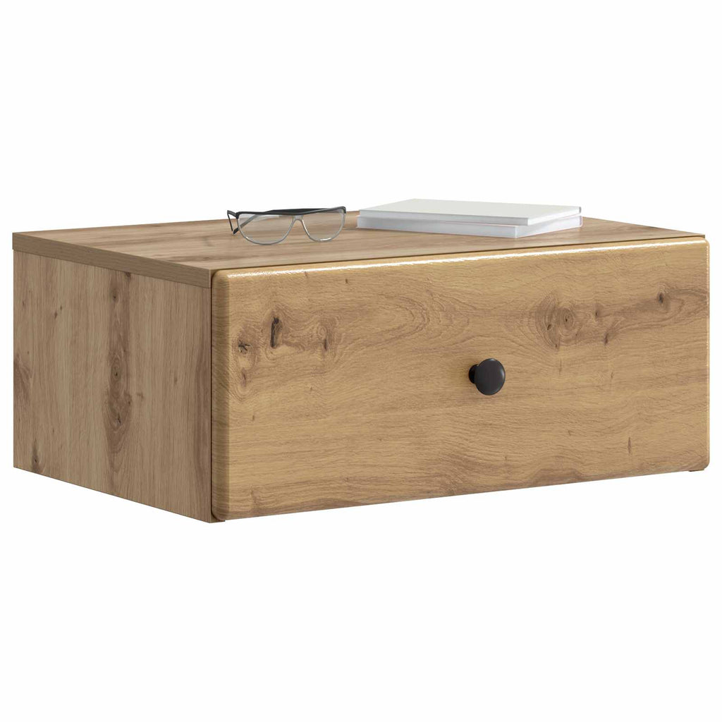 Wandmontierter Nachttisch 2 pcs Artisan-Eiche 49 x 34,5 x 20 cm
