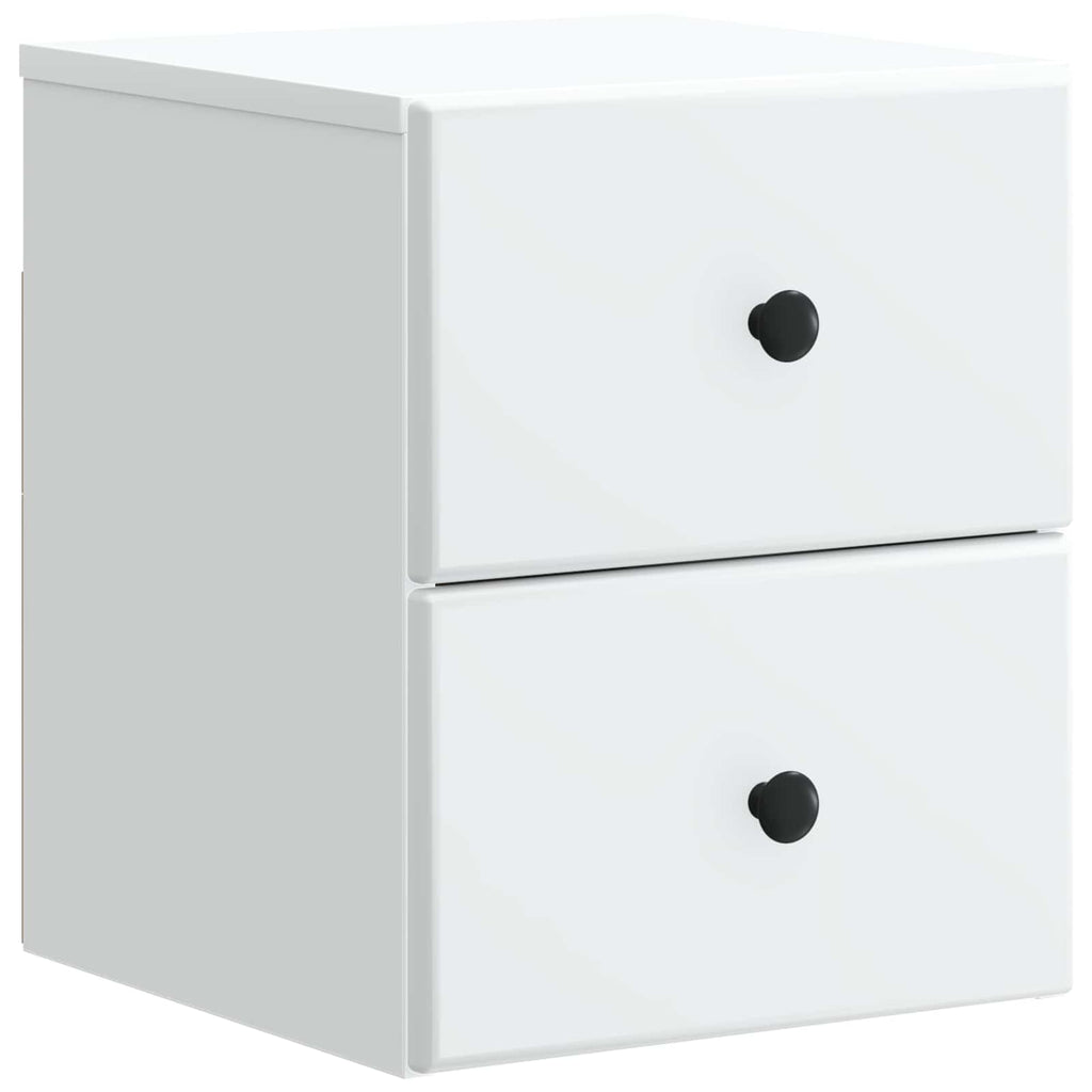 Wandmontierter Nachttisch 2 pcs Weiß 34,5 x 33 x 40 cm