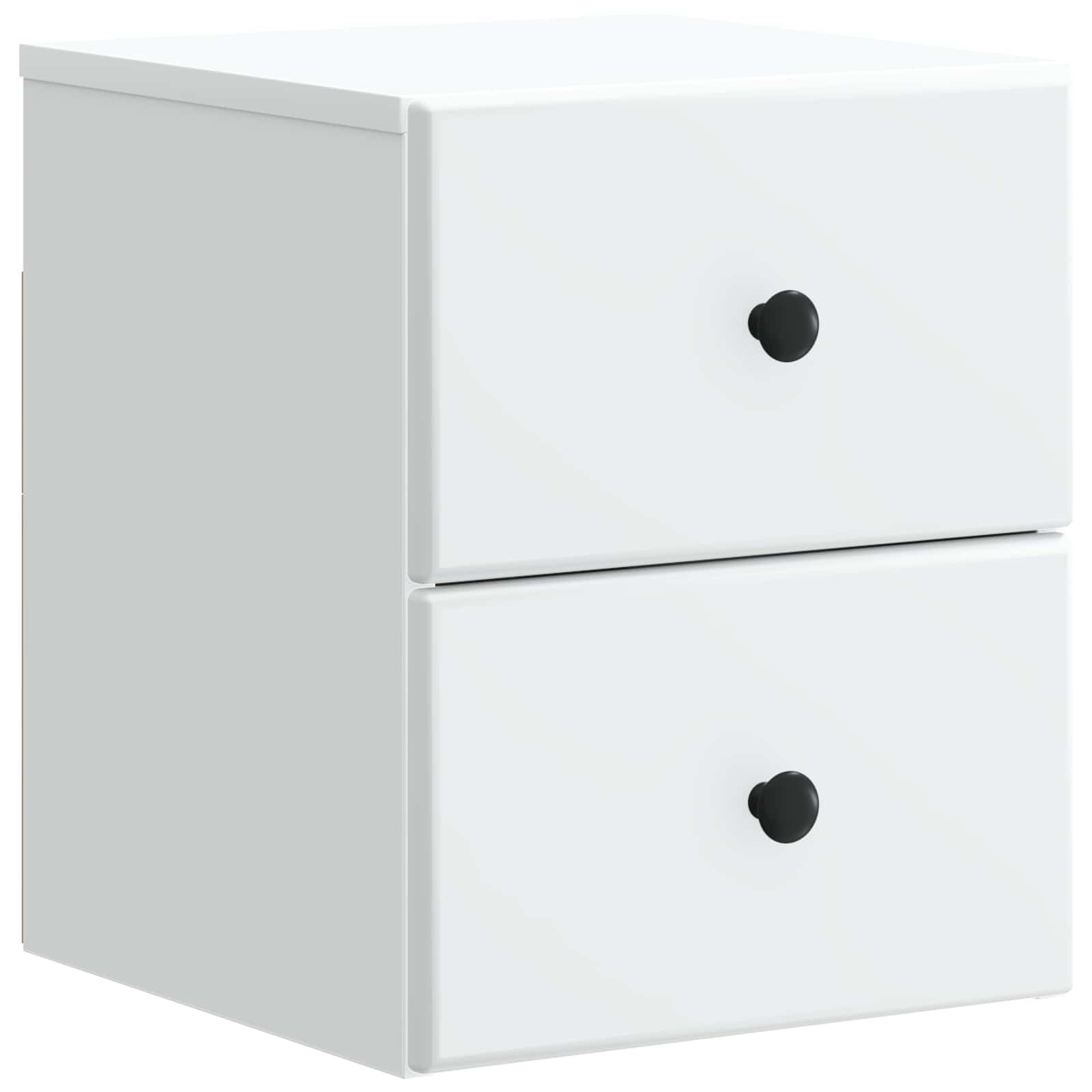 Wandmontierter Nachttisch 2 pcs Weiß 34,5 x 33 x 40 cm