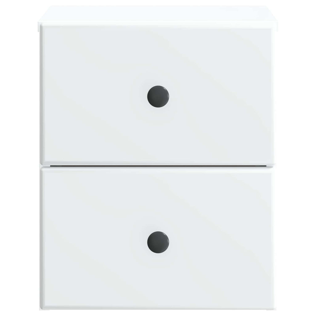 Wandmontierter Nachttisch 2 pcs Weiß 34,5 x 33 x 40 cm