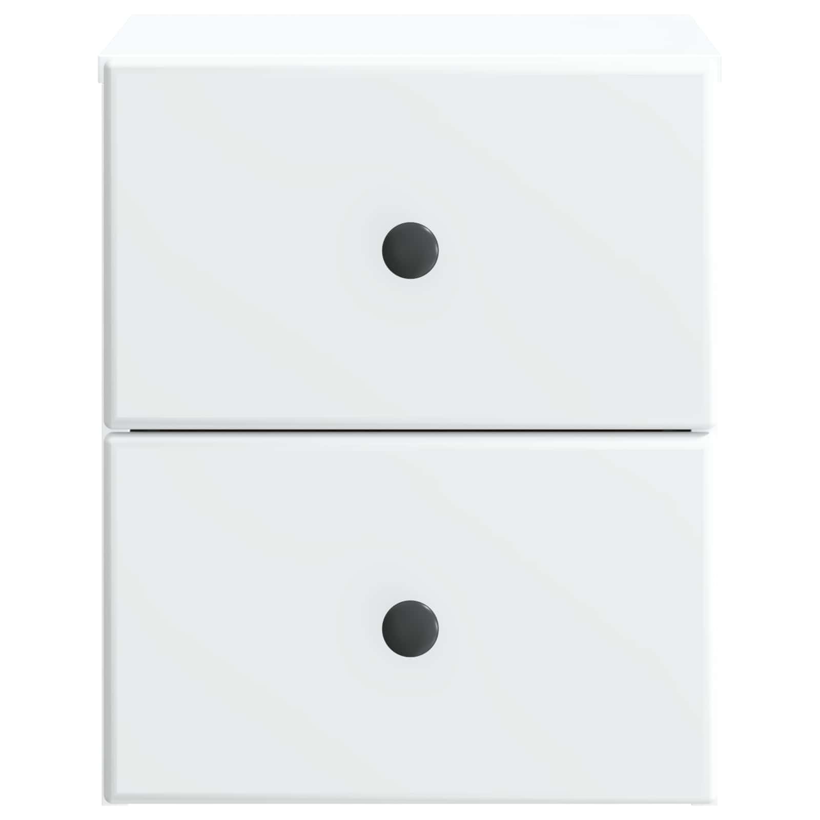 Wandmontierter Nachttisch 2 pcs Weiß 34,5 x 33 x 40 cm