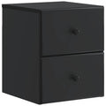 Wandmontierter Nachttisch Schwarz 34,5 x 33 x 40 cm