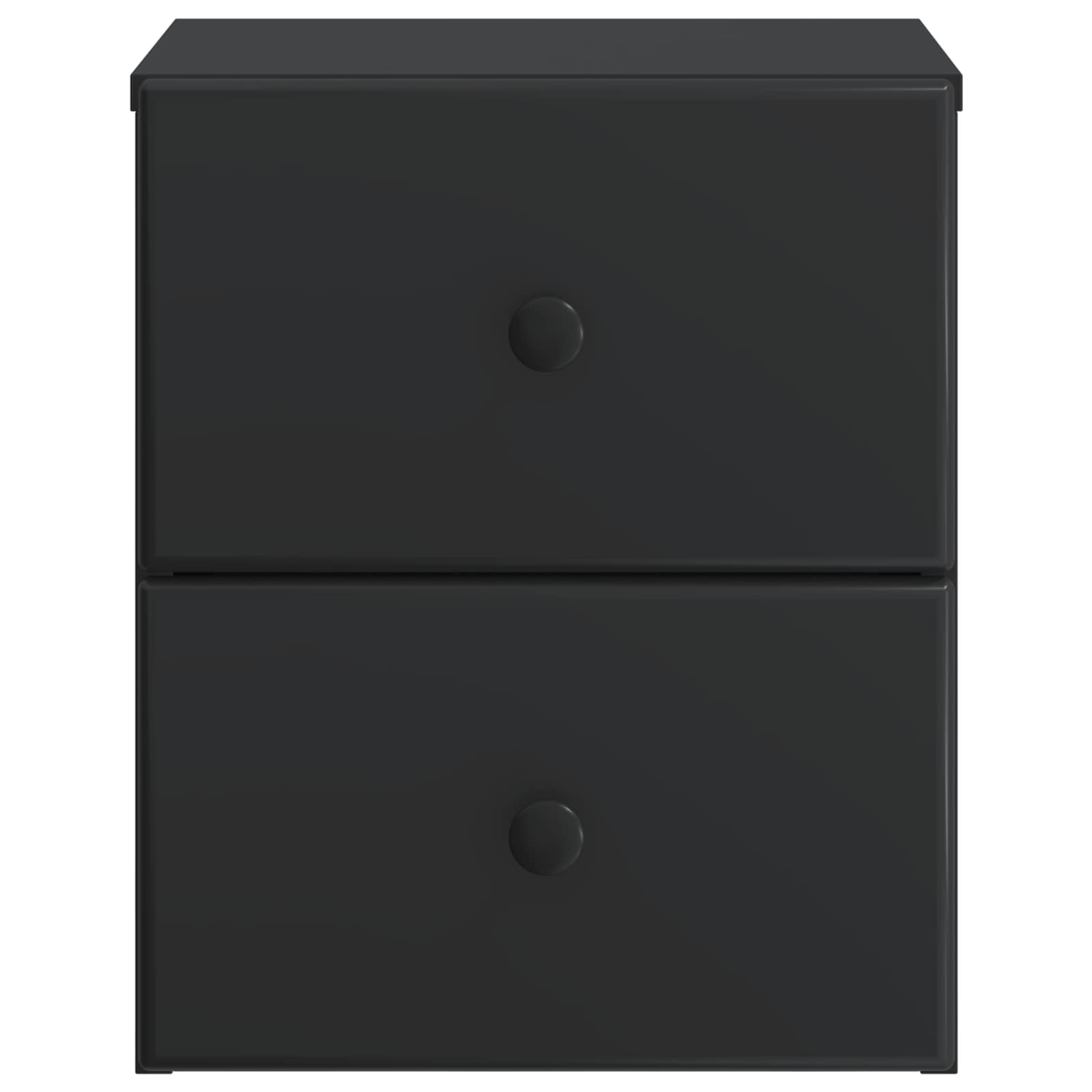 Wandmontierter Nachttisch 2 pcs Schwarz 34,5 x 33 x 40 cm