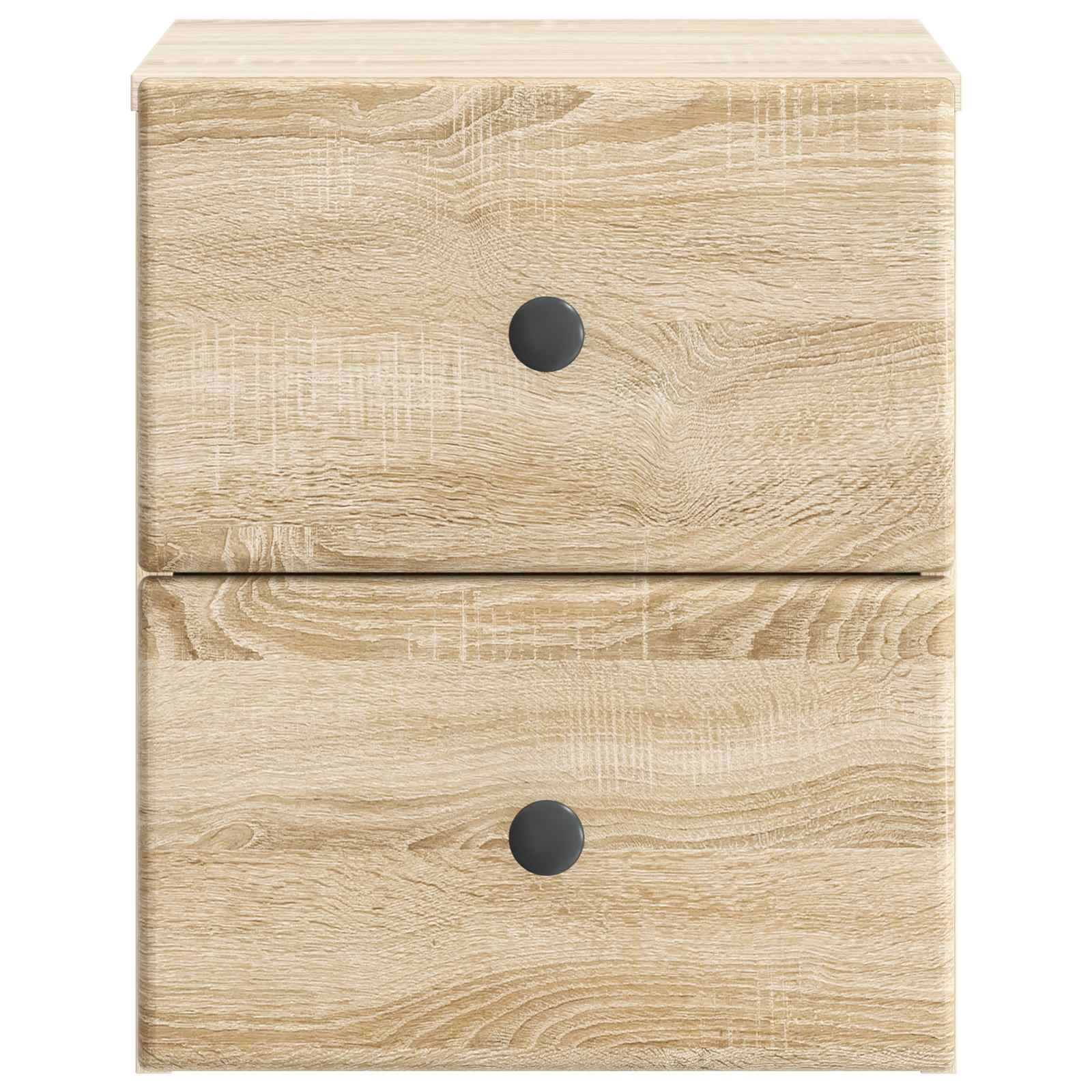 Wandmontierter Nachttisch 2 pcs Sonoma-Eiche 34,5 x 33 x 40 cm