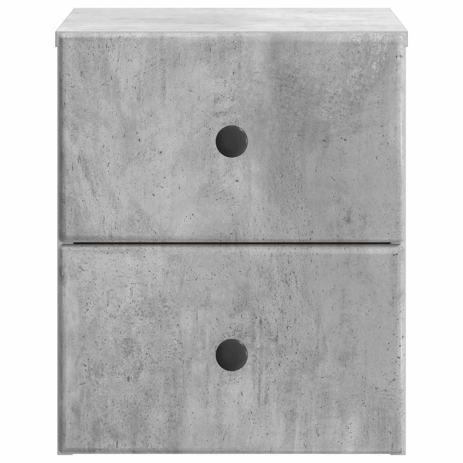 Wandmontierter Nachttisch 2 pcs Betongrau 34,5 x 33 x 40 cm