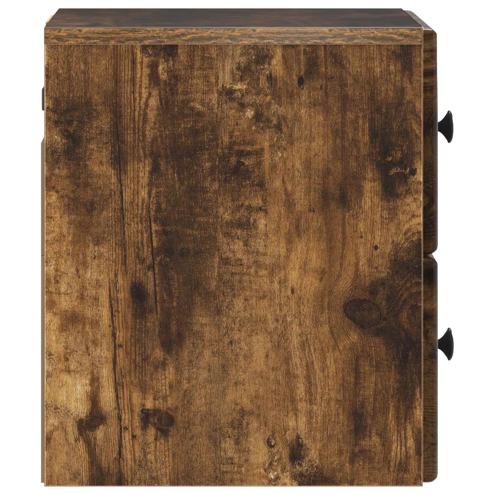 Wandmontierter Nachttisch 2 pcs Geräucherte Eiche Holzwerkstoff
