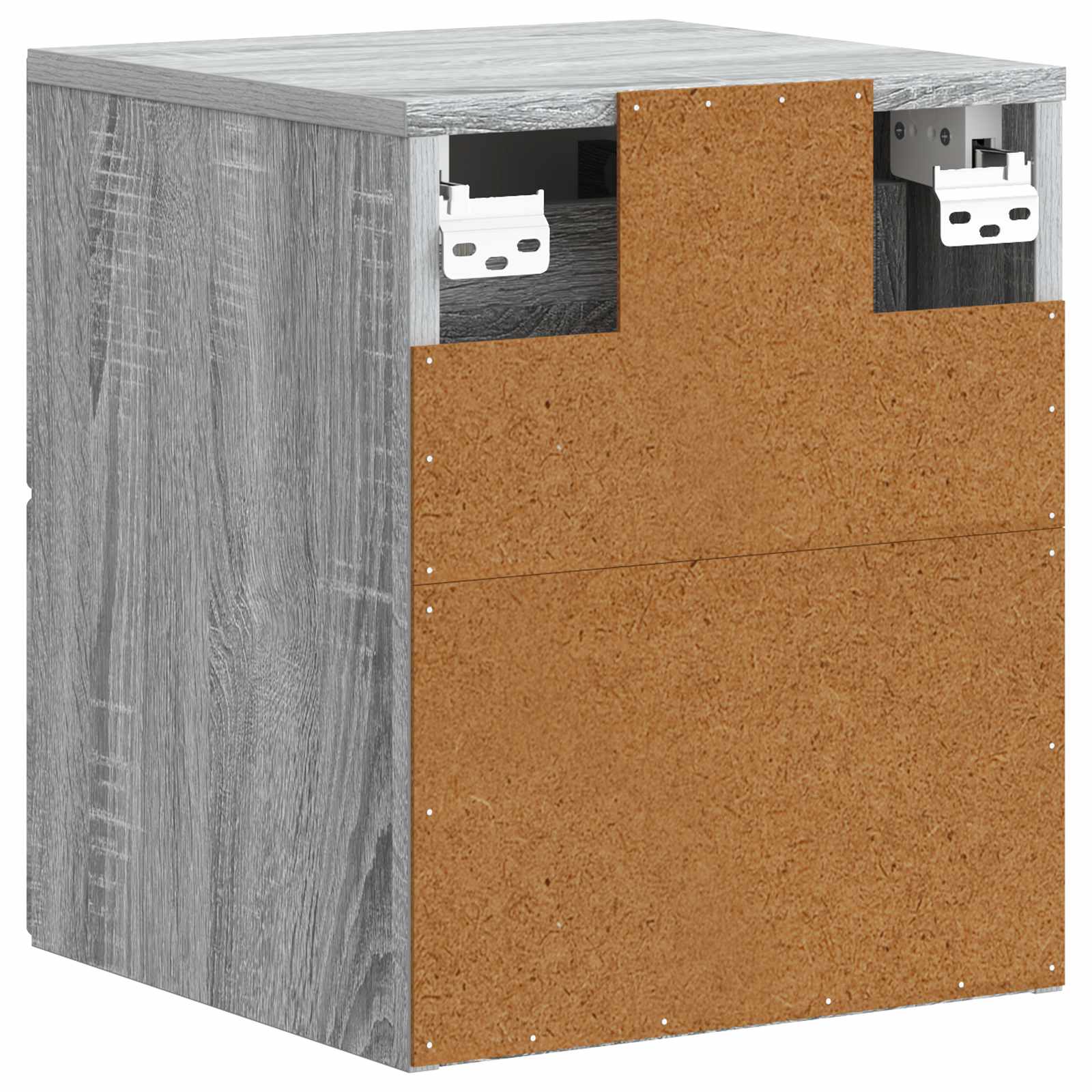 Wandmontierter Nachttisch Graues Sonoma 34,5 x 33 x 40 cm