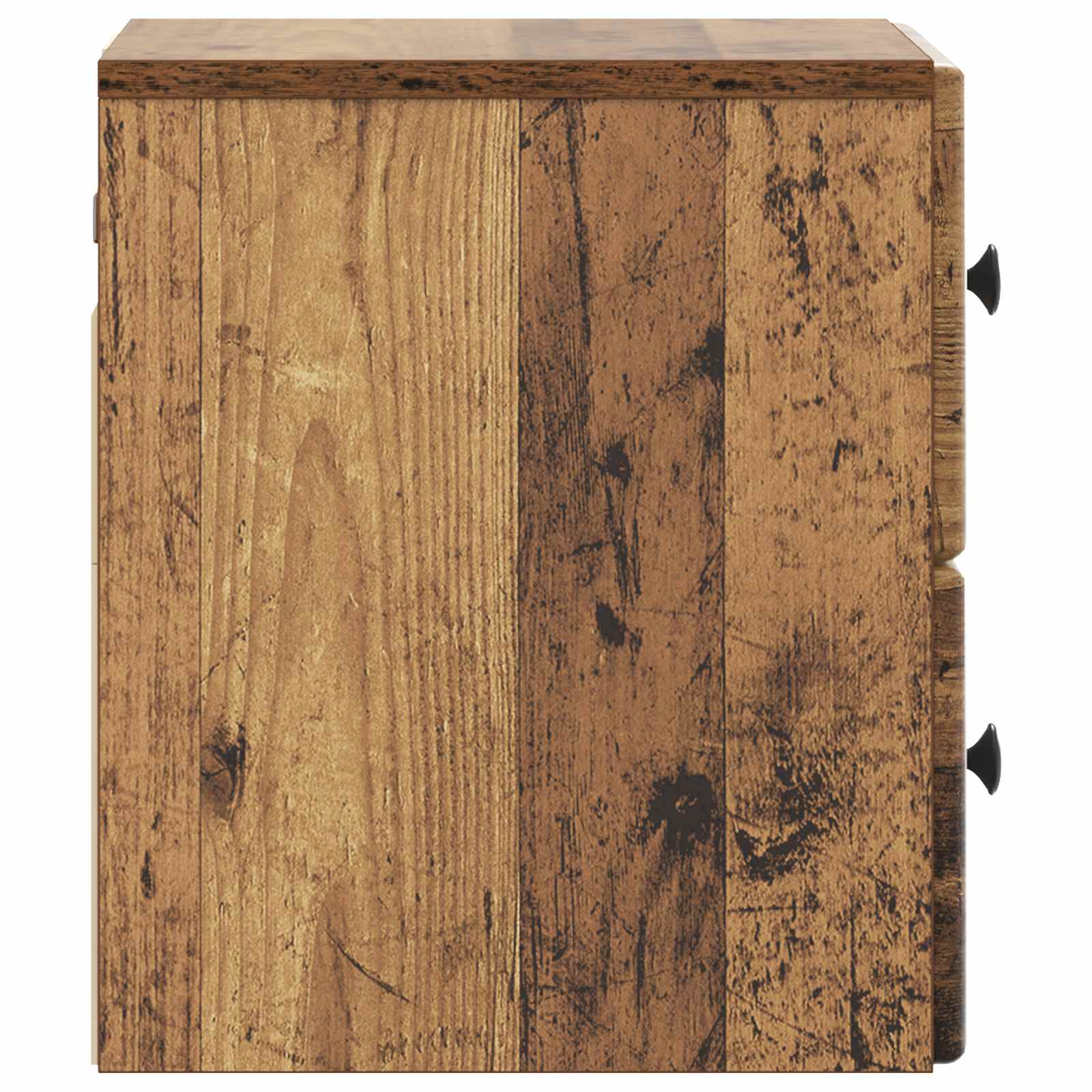 Wandmontierter Nachttisch 2 pcs Altholz 34,5 x 33 x 40 cm