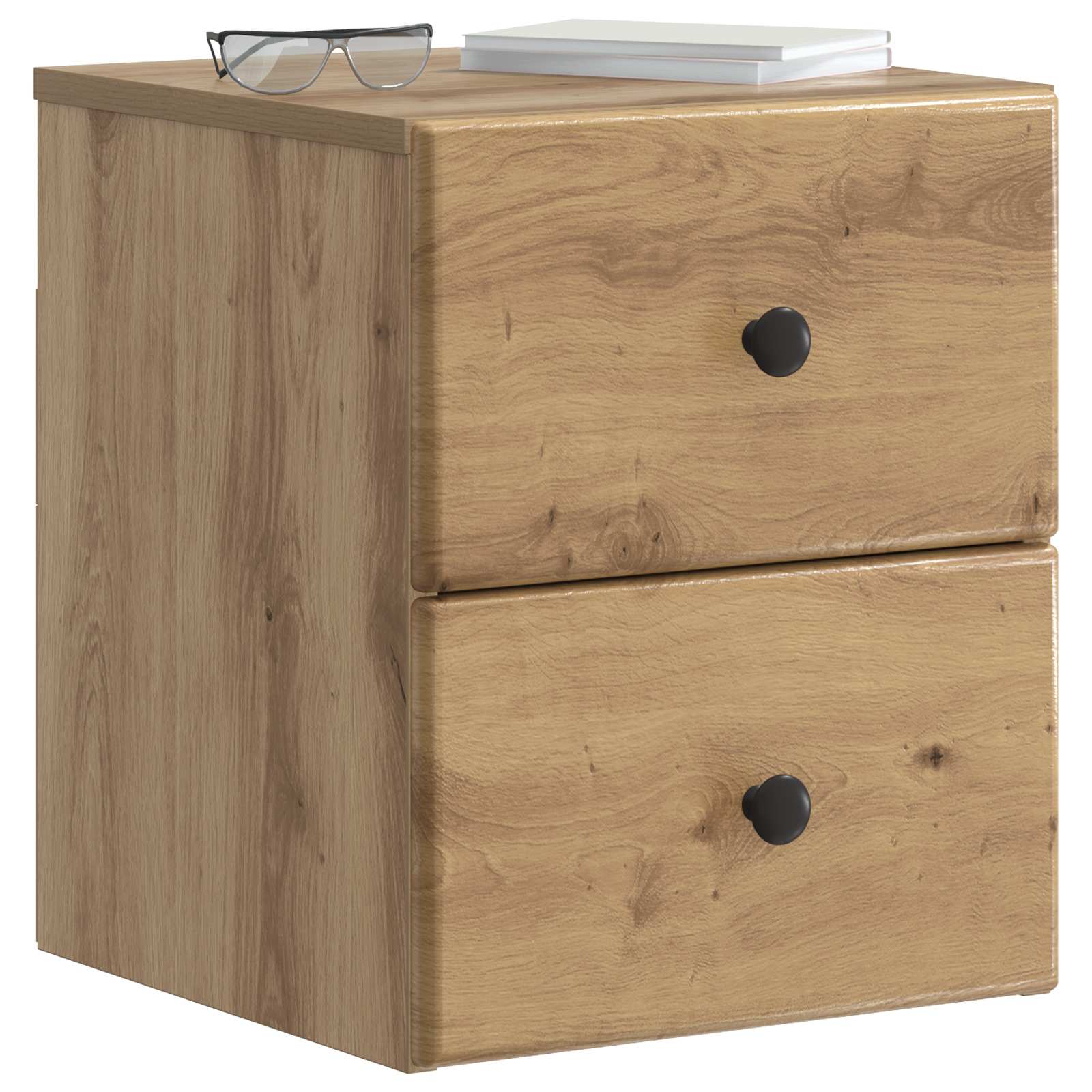 Wandmontierter Nachttisch Artisan-Eiche 34,5 x 33 x 40 cm