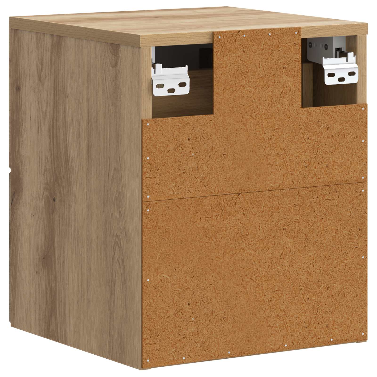 Wandmontierter Nachttisch 2 pcs Artisan-Eiche 34,5 x 33 x 40 cm