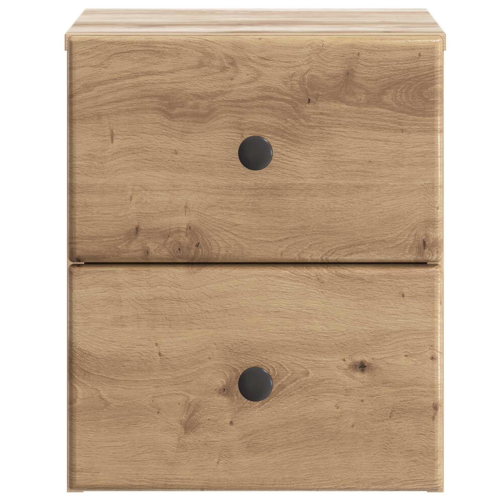 Wandmontierter Nachttisch 2 pcs Artisan-Eiche 34,5 x 33 x 40 cm