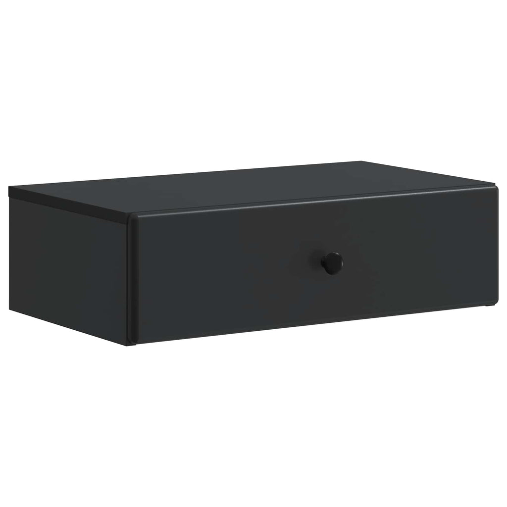 Wandmontierter Beistelltisch Schwarz 59 x 34,5 x 17 cm