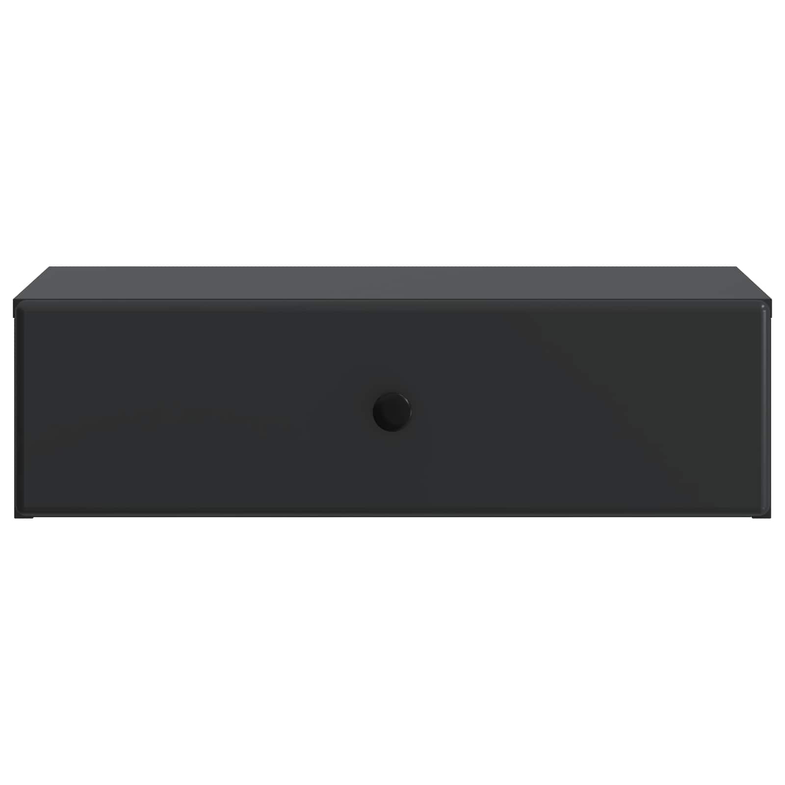 Wandmontierter Beistelltisch Schwarz 59 x 34,5 x 17 cm