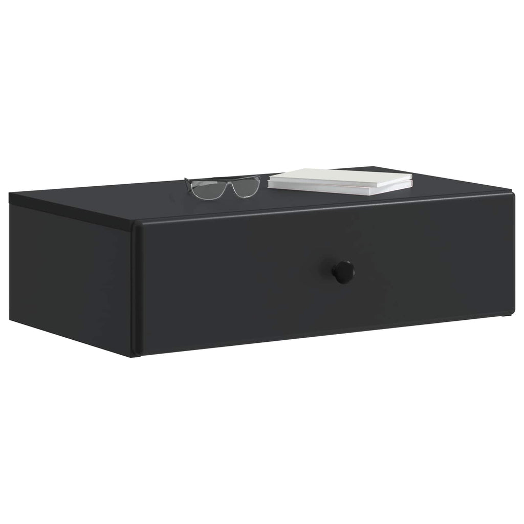 Wandmontierter Beistelltisch Schwarz 59 x 34,5 x 17 cm