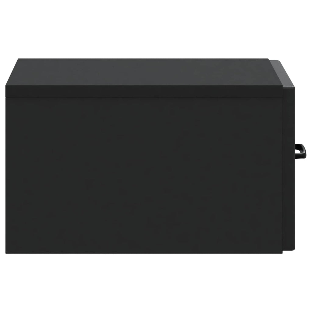Wandmontierter Beistelltisch Schwarz 59 x 34,5 x 17 cm