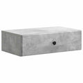 Wandmontierter Beistelltisch Betongrau 59 x 34,5 x 17 cm