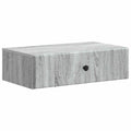 Wandmontierter Beistelltisch Graues Sonoma 59 x 34,5 x 17 cm