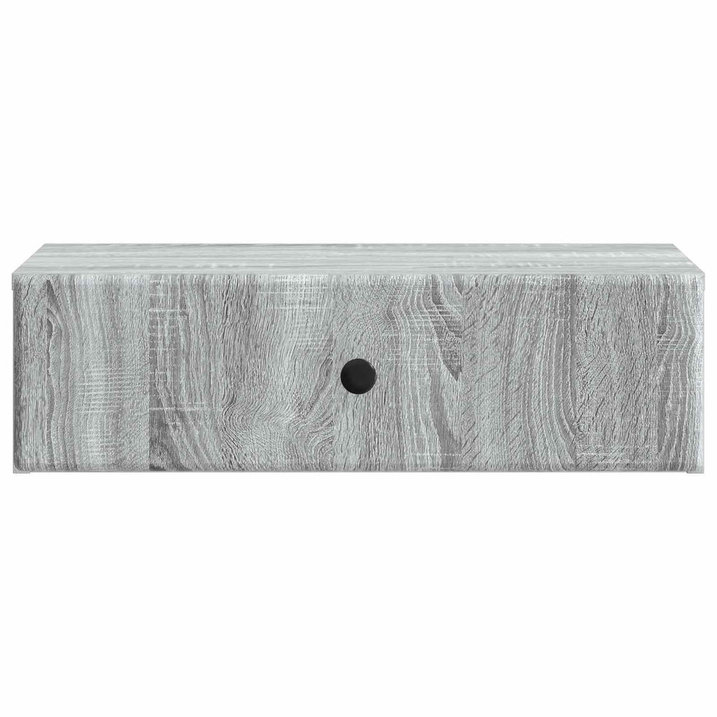 Wandmontierter Beistelltisch Graues Sonoma 59 x 34,5 x 17 cm
