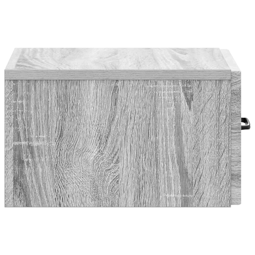 Wandmontierter Beistelltisch Graues Sonoma 59 x 34,5 x 17 cm
