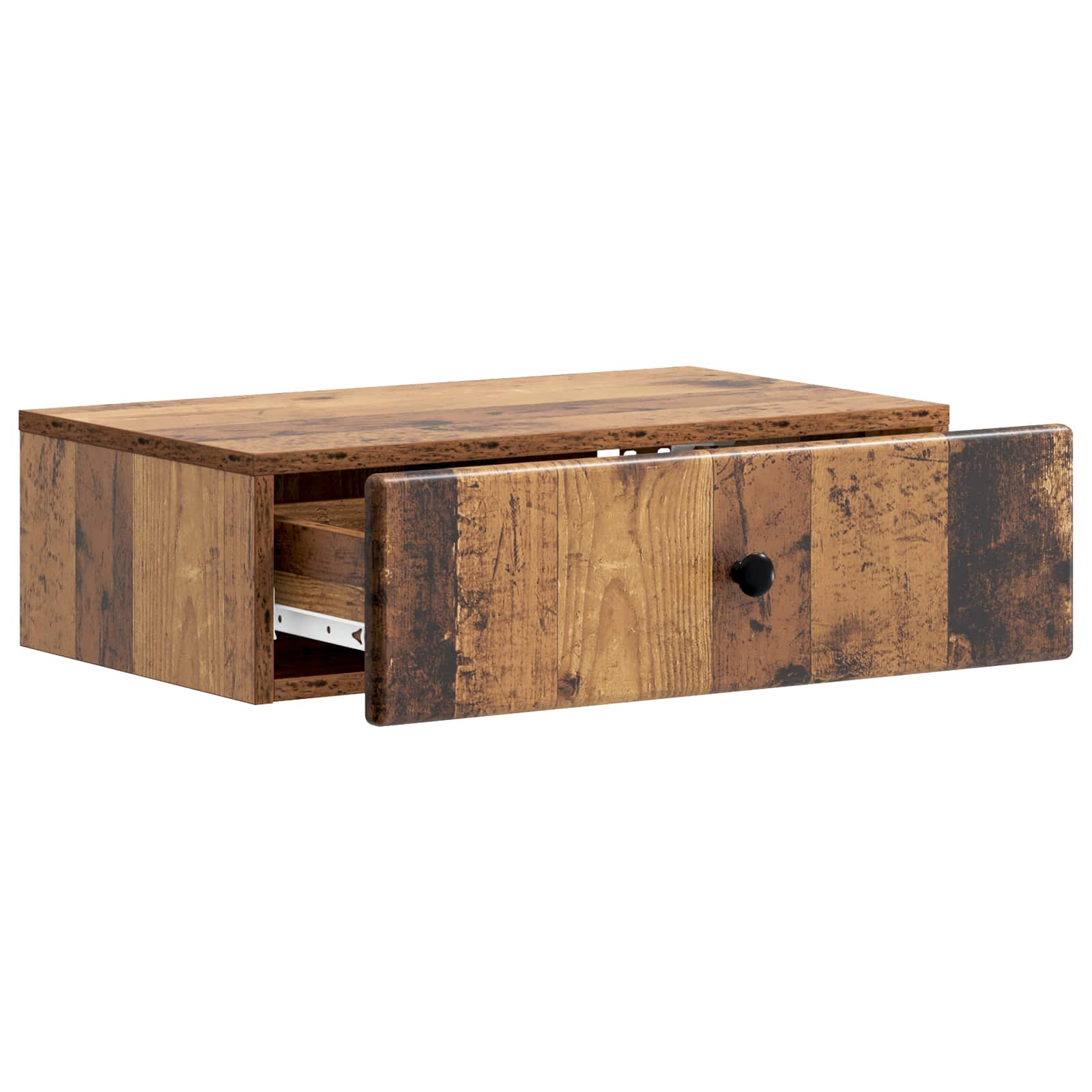 Wandmontierter Beistelltisch Altholz 59 x 34,5 x 17 cm