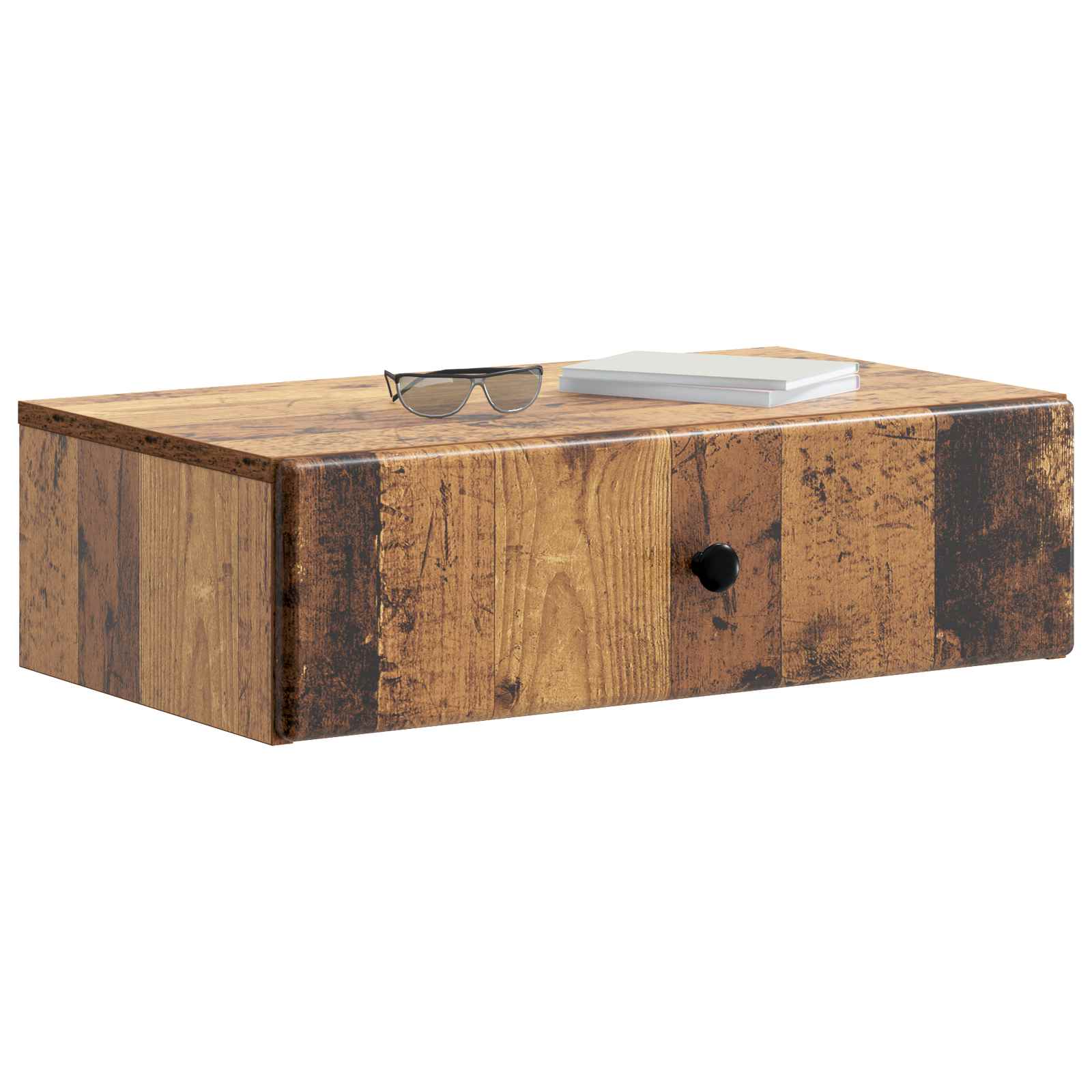 Wandmontierter Beistelltisch Altholz 59 x 34,5 x 17 cm