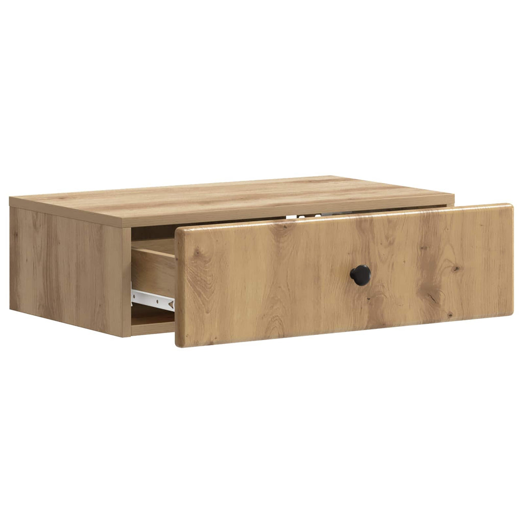 Wandmontierter Beistelltisch Artisan-Eiche 59 x 34,5 x 17 cm