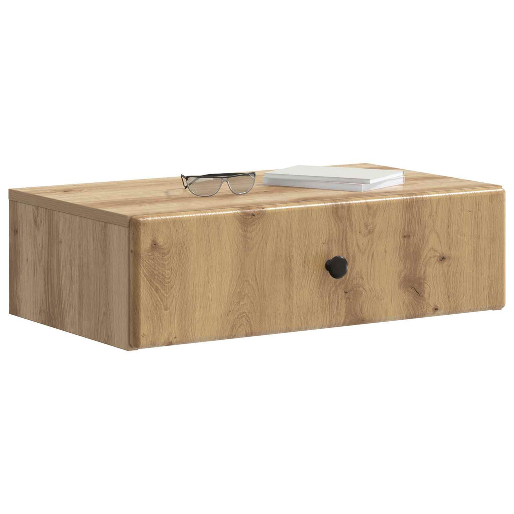 Wandmontierter Beistelltisch Artisan-Eiche 59 x 34,5 x 17 cm