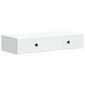 Wandmontierter Beistelltisch Weiß 87,5 x 34,5 x 17 cm