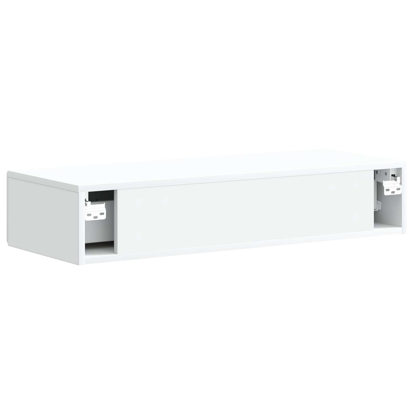 Wandmontierter Beistelltisch Weiß 87,5 x 34,5 x 17 cm